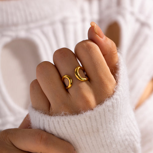 Anillo abierto | Enchapado en oro 18k