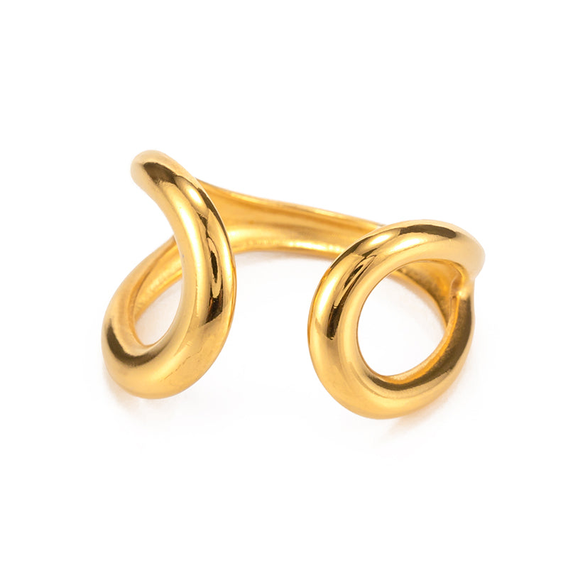 Anillo abierto | Enchapado en oro 18k