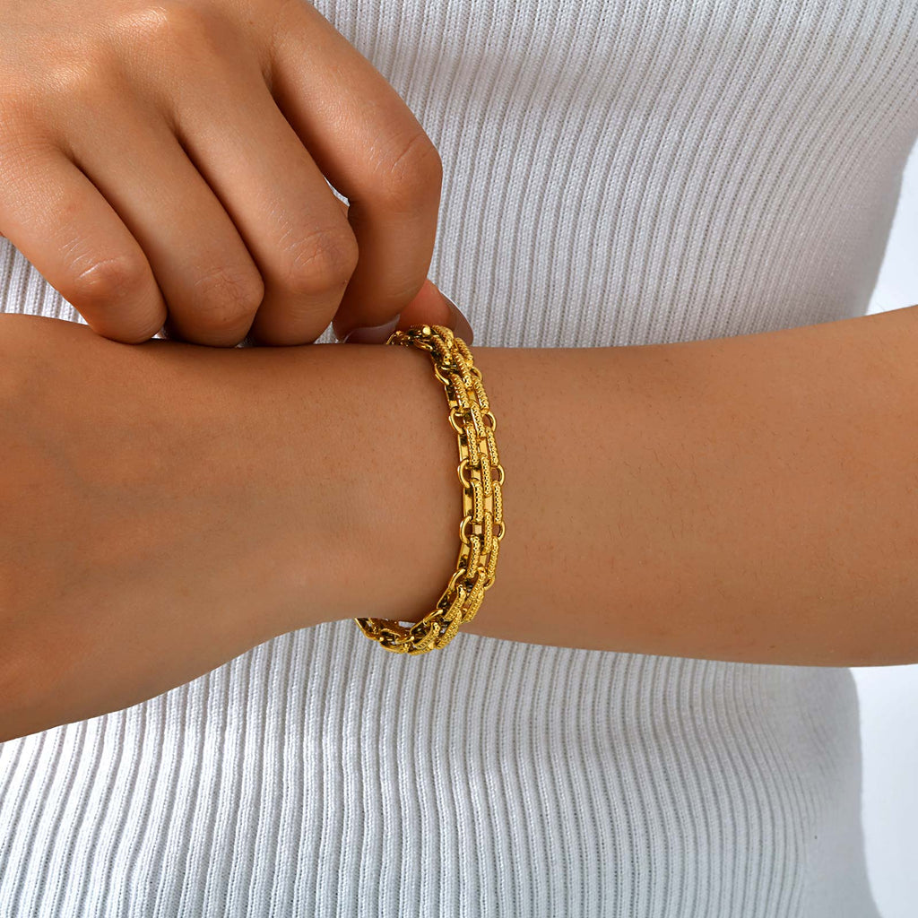 Pulsera | enchapadas en oro 18 k