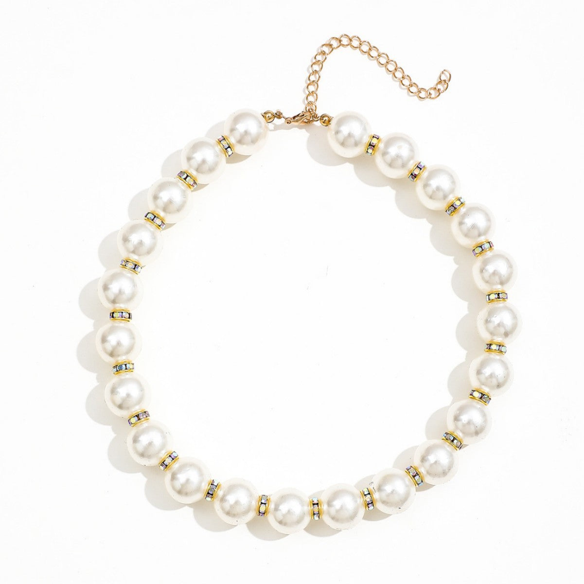 Collar de perlas de imitación