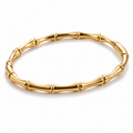 Brazalete cerrado | Acero Inoxidable baño oro 18k | Inspirado en Gucci