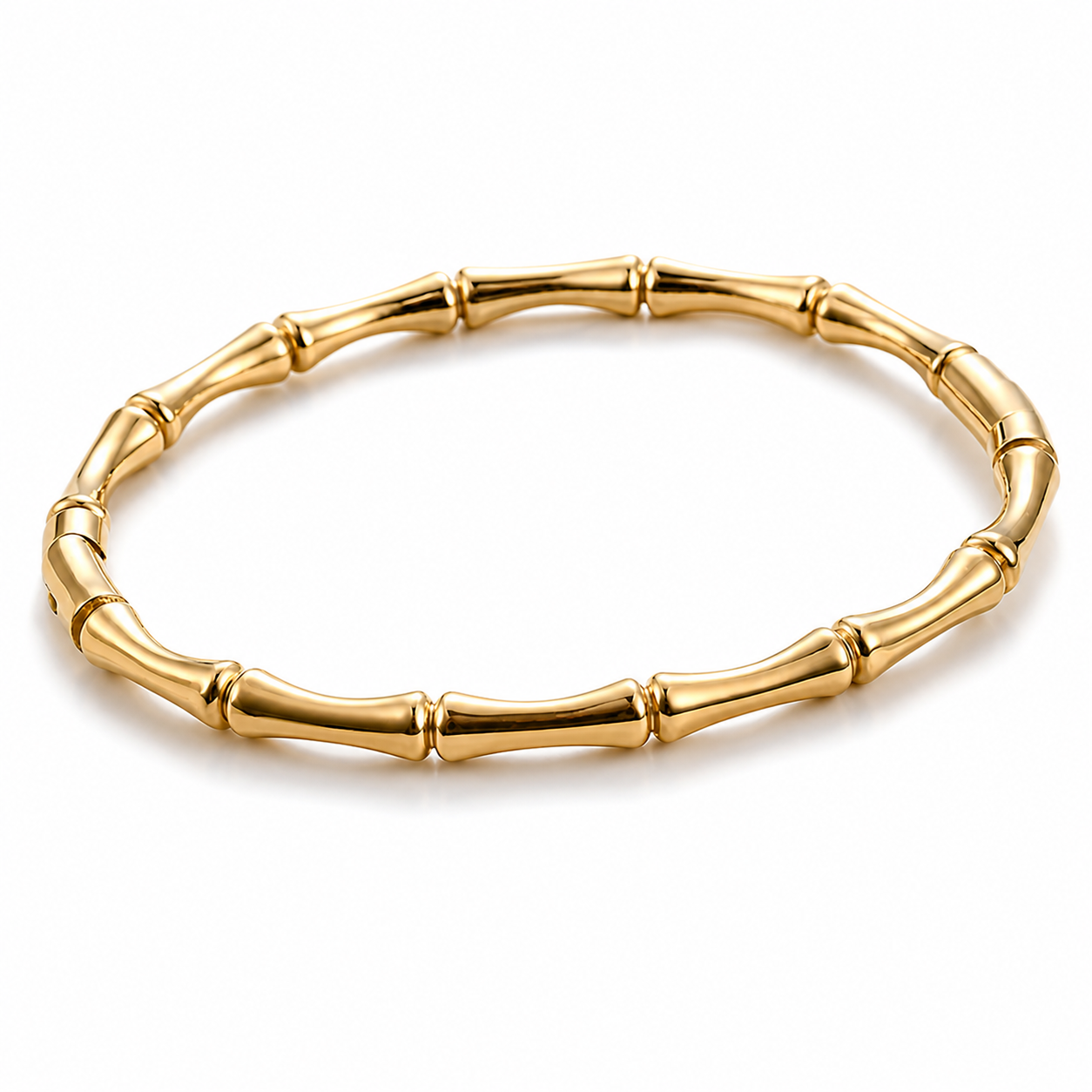 Brazalete cerrado | Acero Inoxidable baño oro 18k | Inspirado en Gucci