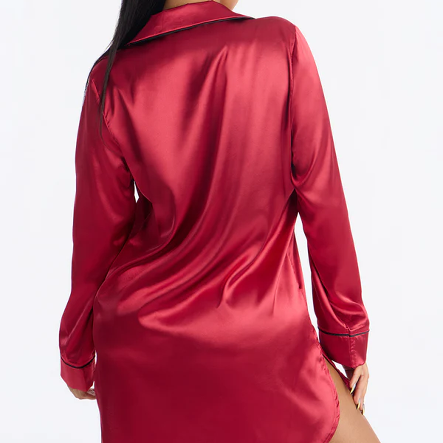 Pijama | Tipo camisa rojo encendido
