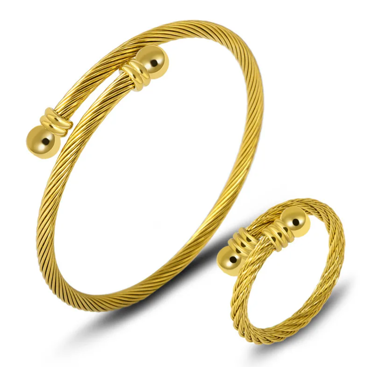 Set de pulsera y anillo