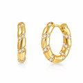 Aretes | Enchapados en oro 18k | Incrustaciones de circonita