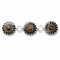 Cinturón | Tipo cadena | estilo Calypso - Negro/Plata
