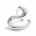 Anillo abierto | Acero inox platino