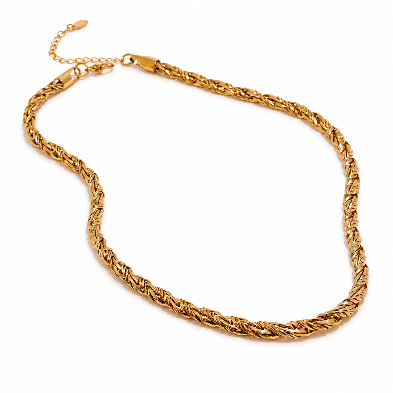 Cadena Enchapada en Oro | Acero Inoxidable | Collar Mujer