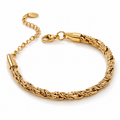 Pulsera | acero inoxidable | enchapado en oro