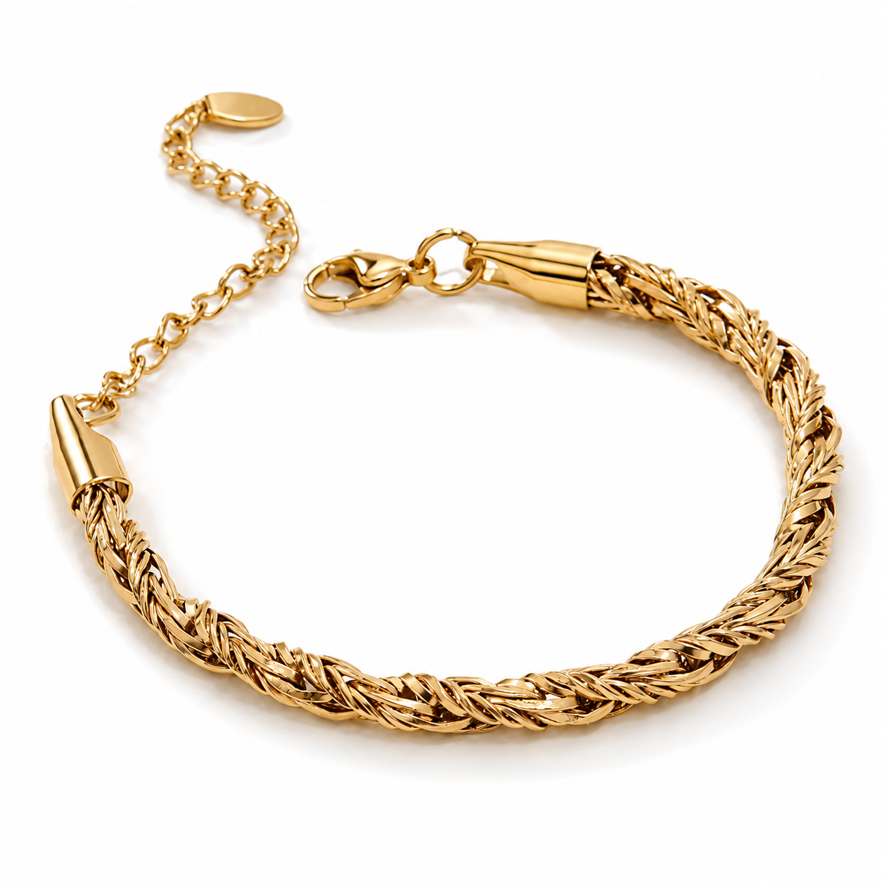 Pulsera | acero inoxidable | enchapado en oro