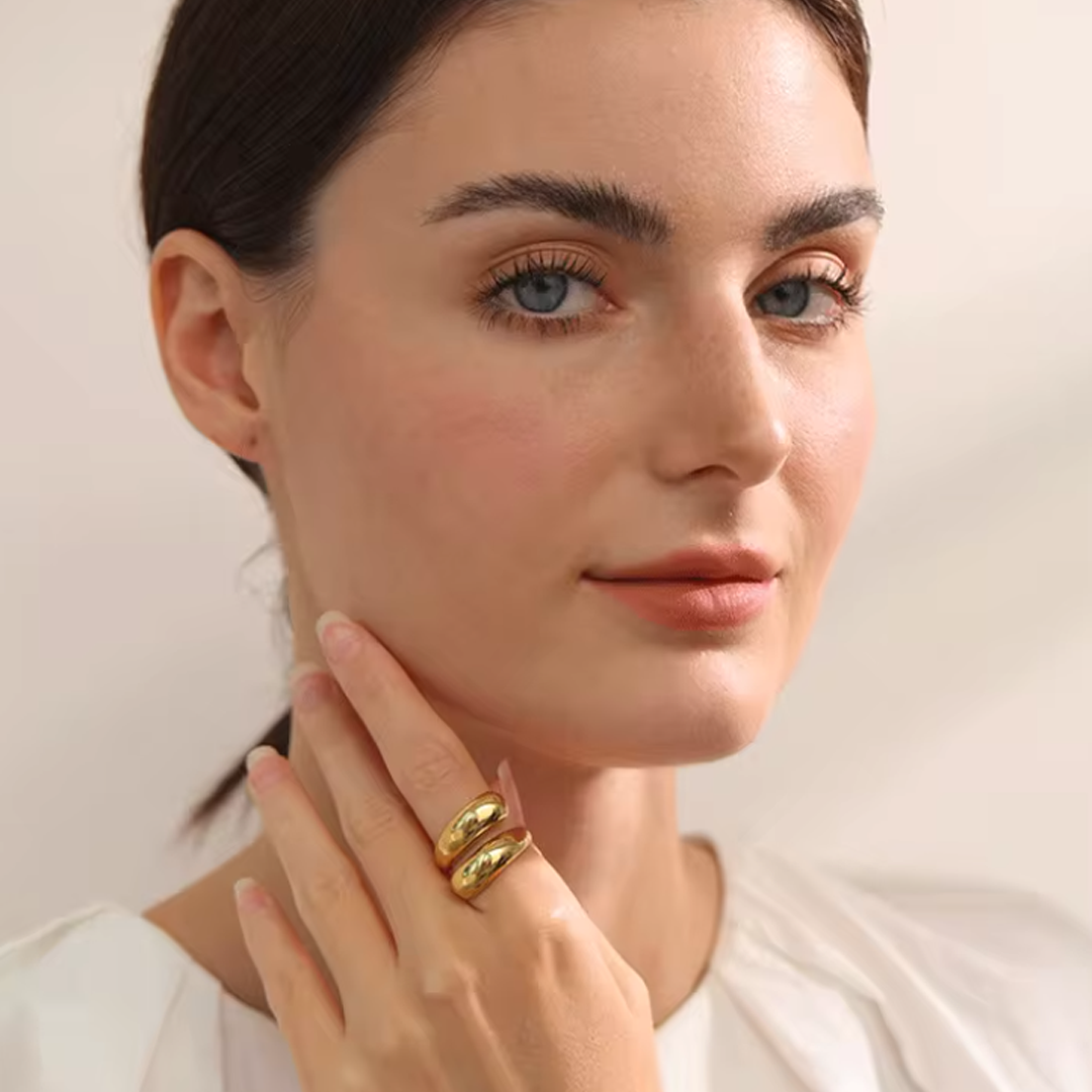 Anillo | Enchapado en oro 18k