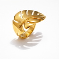 Anillo ajustable | Enchapado en oro 18k