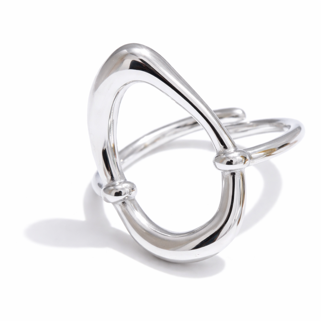 Anillo | Acero inox platino