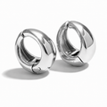Aretes Tipo Clip Plateados | Acero Inoxidable