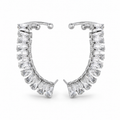 Aretes con Zirconias | Acero Inoxidable | Brillo de Lujo