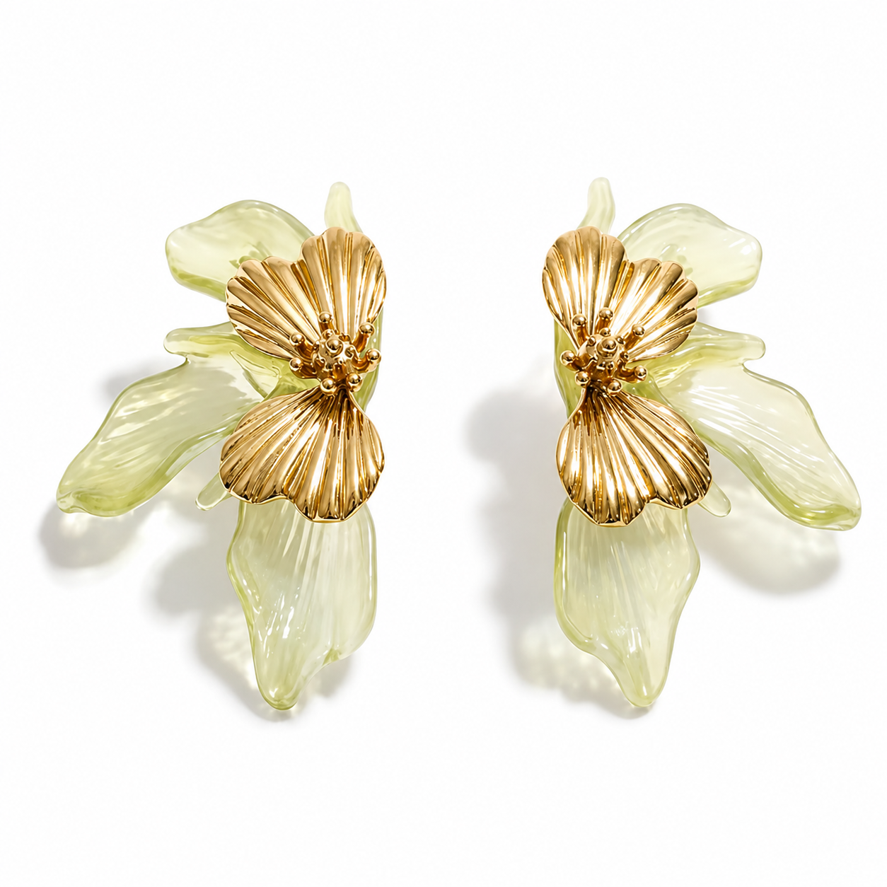 Aretes Grandes Antialérgicos | Resina Acrílica | Acero Inoxidable | Antialérgicos